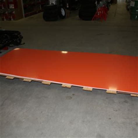 orange sheet metal|pre painted orange aluminum.